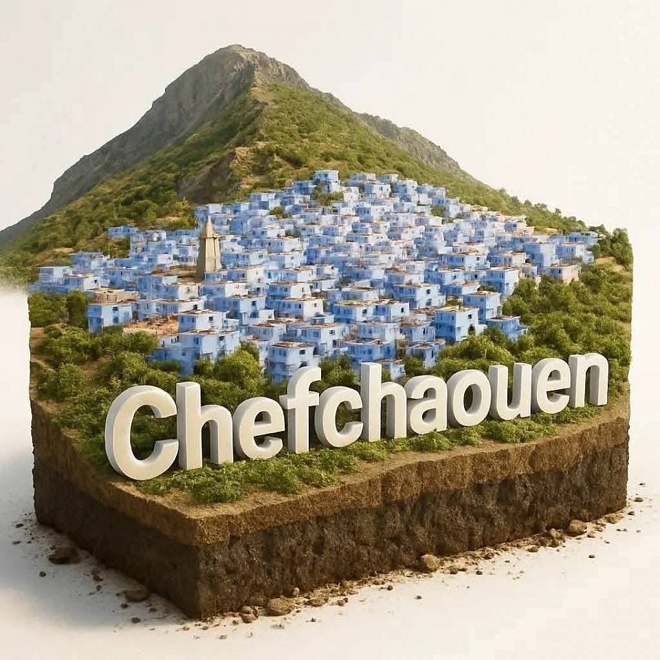 Chefchaouen, or Chauen, is a city located in the Rif Mountains in northwestern Morocco. It is known for the spectacular blue buildings of different shades in its old town, as well as its steep cobbled streets lined with looms and leather shops.