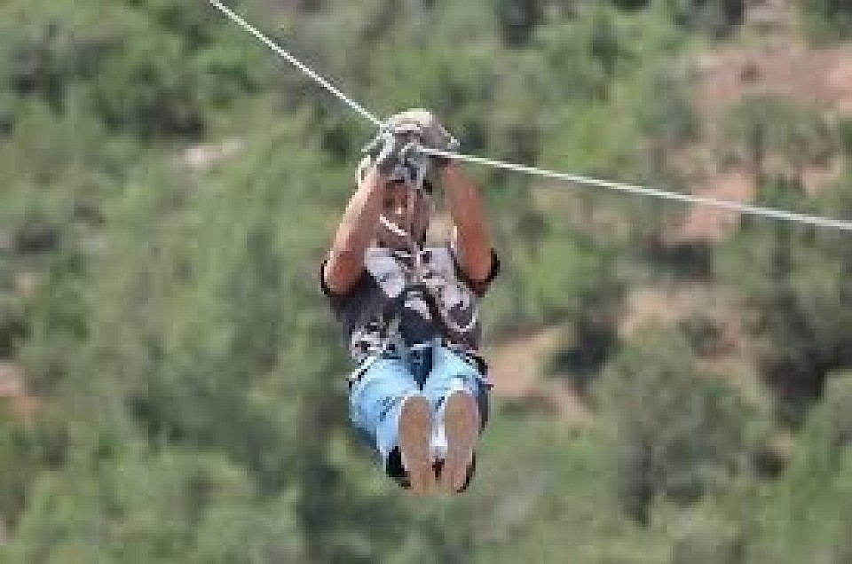 Experience the thrill of ziplining over the pine forest on this tour from Marrakech.Hike through the Atlas Mountains,visit a nature reserve, and enjoy a traditional Moroccan breakfast at a cooperative About this activity Free cancellation Cancel up to 24 hours in advance for a full refund Reserve now & pay later Keep your travel plans flexible — book your spot and pay nothing today. Duration 6 hours Check availability to see starting times Live tour guide Arabic, English, French