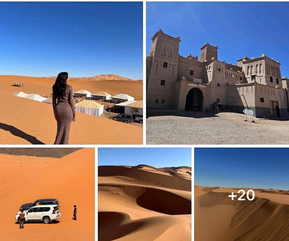 DAY 3       : MERZOUGA – MARRAKECH We avoid the ERG CHABBI, an extension of the sand desert where the Great Dune of MOROCCO is located, connecting by track part of the route followed by the old Paris-Dakar, with the mountains that border Algeria in the background. And we return to Marrakech by another route.