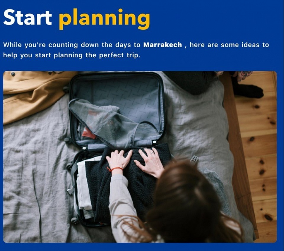 Are you looking forward to Marrakech?